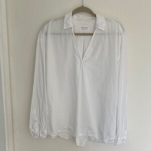 Velvet Classic Brea Poplin White Blouse